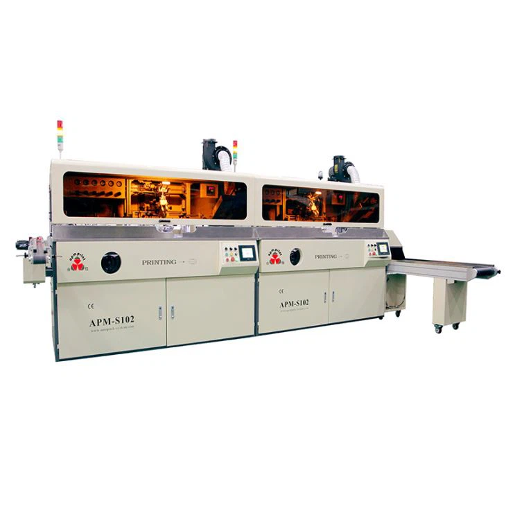 S102 Fully Automatic Multi Color High Speed Bottle Or Cup UV Screen Printing Machine